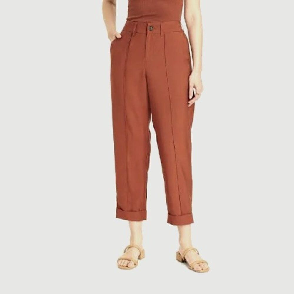 A New Day High-Rise Pintuck Straight Leg Ankle pants, size 18